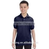 Wholesale 100%polyester classic kids polo shirt