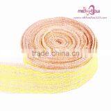 High Quality Wire Ribbon Natural Jute Ribbon With Lace Burlap Ribbon for Sale thumbnail-3