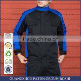 Unisex Color Contrast Autumn Winter Work Jacket 2 Pieces Uniform