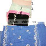 Fashion Hot Stitching Floral Rose Butterfly Sunflower 100%cotton Scarf thumbnail-4