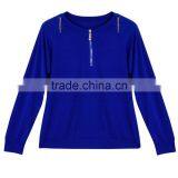 Casual Ladies V Neck Long Sleeve Hoodie Women Winter Jumper Pullover Tops thumbnail-5
