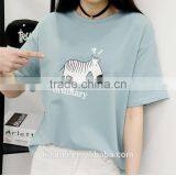 2017 OEM Anti-Wrinkle Unique Design Amazing Quality Hot-selling Best Choice Short Sleeve Casual 3D T-shirt Women thumbnail-2