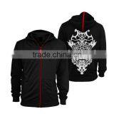 Plain Black Hoodie With Fit Male Sports for Men Custom Fashion Hoody Jacket thumbnail-2