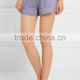 High Quality Soft Shirt and Shorts Pajamas Set With Buttons Fastening and Ribbon Through Waist thumbnail-4