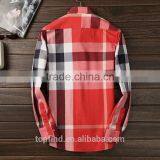 OEM Service New Check Pattern Basic Brand Logo Men Formal Shirt in Bulk thumbnail-2