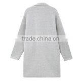 2018 Latest Fashion Lapel Collar Button Down Woolen Cardigan for Woman thumbnail-3