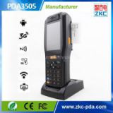Wireless Handheld PDA Barcode scanner , Handheld industrial PDA terminal with built in thermal printer QR code scanner