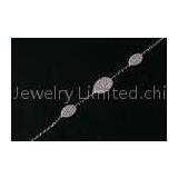 Cubic Zirconia Jewellery Silver CZ Bracelet with micro setting , Nickel Free CSB0569