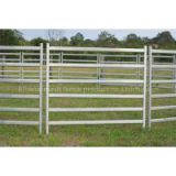 Metal pipe oval rails portable cattle yard panel