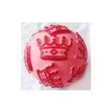 Pet Vinyl Ball With the King Hat