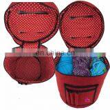Yarn Storage Bag Organisation Portable Lightweight Easy to Carry Knitting Crochet Yarn Holder With Pockets thumbnail-2