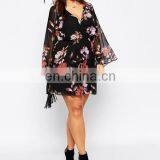 New Look Inspire Flutter Sleeve Dress Women Plus Size Chiffon Cloting thumbnail-4