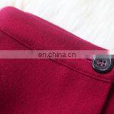 Purple Cape Sleeve Wool Worsted Winter Coat Two Piece Set Coat Wholesale Oem Odm thumbnail-6