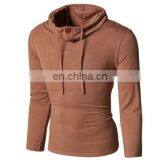 Hot Selling T-Shirt Men Button Front Long Sleeve Round-neck Solid Casual Slim Tops thumbnail-4