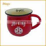 Best Selling High Quality Custom Printed Colorful Ceramic Coffee Mugs With Colorful Glaze Inside thumbnail-2