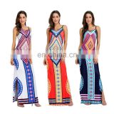 Multicolor new africa clothing Kaftan Turkish Digital Print women dashiki dress