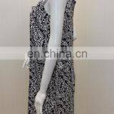 Ladies's Fashion Viscose Spandex Jacquard Flower Printed Lined Slim Casual Wear Dresses thumbnail-3