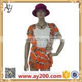 2016 Summer Ladies Chiffon Flowers Printing Dress Casual Dresses Pictures for Women thumbnail-2