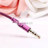 Crackle Wired Earphones 3.5mm Serpentine Braided Cable Headset With Mic for Intelligent Mobile Phone thumbnail-4