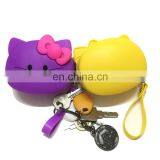 Cute Kitty Shape Coin Pouch Silicone Material Cheap Change Purse Wallet Women's Wristlet Coin Purse Wholesale thumbnail-2