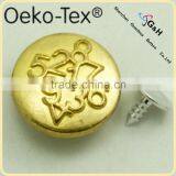 Custom Logo Jeans Shank Button