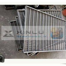 Сваренная клиновидно-волнистая проволочная сетчатая пластина, надежные клиновидно-волнистые проволочные сетчатые панели Johnson, антиабразивные клиновидно-волнистые проволочные листы thumbnail-2