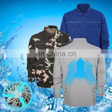 Outdoor Cool Fishing Clothes USB Charge Interface Air-Conditioned Clothing Worker Wear Air Conditional Men's Fan Cooling Jacket thumbnail-2