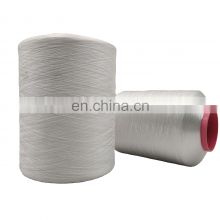 100% raw white polyester fdy yarn 210D trilobal bright round bright yarn low MOQ