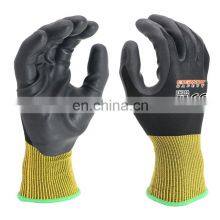 New Black Knitted Seamless Nitrile Foam Coated Work Labor Glove thumbnail-1