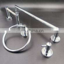 Chrome Bathroom Accessories Shower Set 4-Piece Sanitary Hardware Wall Mounted Bathroom Hotel Restroom