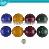 colorful design of 90mm Bocce Ball Set for backyard games