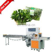 Hot Deal Automatic Lettuce Pillow Packaging Equipment Green Salad Packing Machine