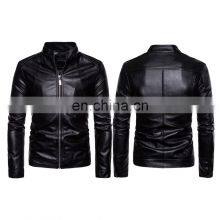 2022 Arrival Unisex Design Color Block Men Genuine Leather Jacket Custom High Quality Men Leather Jacket thumbnail-5