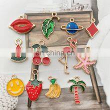110pcs Assorted Plated Enamel Animal Plant Fruit Moon Star Random Charms Pendants for DIY Necklace Bracelet Jewelry Making thumbnail-3