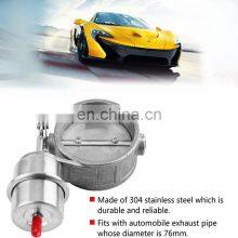 Stainless Steel 2.5 Inch Exhaust Control Valve Actuator Closed Style Vacuum Activated Exhaust Cutout 63mm thumbnail-3