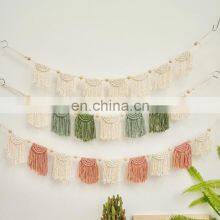 New Arrival Macrame Garland, Colorful Macrame Bunting, Boho Banner Decor, Teen Room Decor Wholesale thumbnail-1