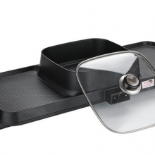 Large Mandarin Duck Pot Rinsing and Roasting Integrated Pot Fashionable Large Capacity BBQ Dinner Electric Hot Pot(Wechat:13510231336)