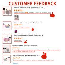 2024 New Portable Mini Kids Bluetooth Karaoke Rechargeable Speaker Sound Box With Wireless Mic for Stage Performance thumbnail-5