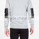 Sweatshirt With Patch/custom Design Sweatshirt With Patch/skin Fitted Leather Patch Sweatshirt thumbnail-2