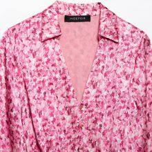 Spring New Women's Fashion European and American Style Loose Flower Printed Short Dress thumbnail-4