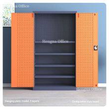 Schwerlastiges Industrie-Werkzeugschrank TC-I237 mit hoher Kapazität zur Organisation und quadratlochigen Pegboard-Türen für Autowerkstätten (4S) thumbnail-3