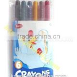 6-Color Long Crayon 2874A