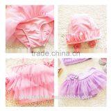 Korean Style Kids Swimwear Cute Flower Bikini Chiffon Lace Strap Baby Girls Swimwear for 2-8 Years thumbnail-4