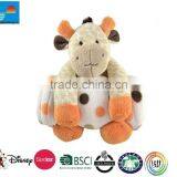 Plush Dog Blanket Set/animal Blanket Set/baby Blanket With Plush Dog Toy thumbnail-1