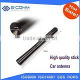 High Quality 4.72inch Universal Short Aluminum Auto Car Radio AM FM Carbon Fiber Antenna Replacement Screw Color Black