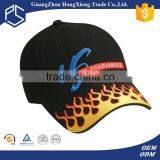 Promotional Vogue Embroidered Flames Baseball Cap