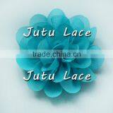 Low-priced Wholesale Scallop Design Flower, Hot Pink Solid Flower for Clothes/hair Decorate