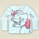 Cotton Roll-neck Long Sleeve Girl T-short Sublimation Print OEM/ODM Top Brand thumbnail-5