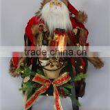 XM-CH1586 28 Inch Lighted Santa Sitting in Sleigh for Christmas Decoration