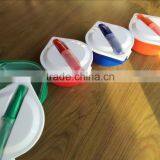 2015 New Design Colorful Eco-friendly Plastic Lunch Box With Cutlery Set thumbnail-3